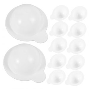 Mikinona 20 Pièces masque facial récipient cosmétique cup échantillon packaging échantillon pot pour crème gobelet pour DIY pot de stockage de crème pot de rangement en plastique pp blanche (Dawn Cedar, neuf)