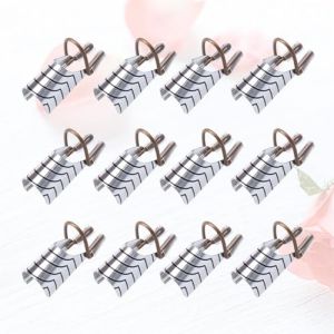 UKCOCO 15 Moules &agrave; Ongles en Aluminium Argent&eacute;s R&eacute;utilisables, Extensions D&rsquo;Ongles pour Nail Art Professionnel et Usage Domestique, Outil Pr&eacute;cis Lignes Marqu&eacute;es pour Manucure Gel, Kit 15 (Gaporgira, neuf)