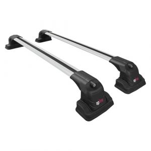 Apline Compatible avec Volkswagen Multivan (T6) 2016-2022 ACE-3 Barres de Toit Railing Porte-Bagages de Voiture Gris Aluminium 2 Barres (apline Europe, neuf)