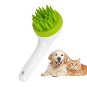 Chien Shampooing Brush, Puppy Scalp Massager, Grooming Scrubber Brush with Ergonomic Long Handle Design and Sturdy Material for Grooming or Bath Time, 7,48 x 2,95 x 3,54 Inches (rainka, neuf)