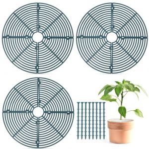 Grille Protection Plante 30 cm,3PCS Grille Protection Plante Chat,Protection Pot de Fleur Ronde,Grilles de Protection pour Pot de Fleurs Cache Plantes D&eacute;coupable,Protection Pots Animaux pour Compagnie (pengpenggo, neuf)