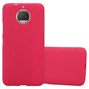 cadorabo Coque pour Motorola Moto G5S Plus en Frost Rouge - Housse Protection Souple en Silicone TPU avec Anti-Choc et Anti-Rayures - Ultra Slim Fin Gel Case Cover Bumper (cadorabo-shop, neuf)