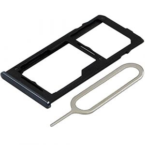 MMOBIEL Tiroir Carte Dual Sim de Rechange Compatible avec Samsung Galaxy A42 5G 2020 INCL. l'&eacute;pingle SIM - Support Carte SIM - Noir (Menko Telekom, neuf)