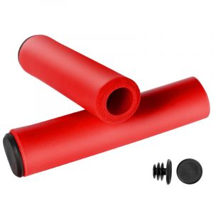 SANKRO poignèe Velo (2 unités) poignèe VTT - Mousse Silicone - Ergonomiques - Ultra Leger (Rouge) (Sankro, neuf)