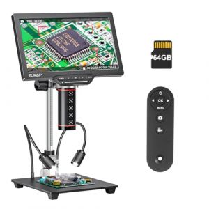 Elikliv Microscope Numérique 3K Autofocus EM3K-AF Max, Microscope à Pièces de Monnaie de 10.1", HDMI 38MP, Loupe Professionnel 2000X pour Pièces et Soudure, LCD pour Adultes, 64G (Baomanstore, neuf)