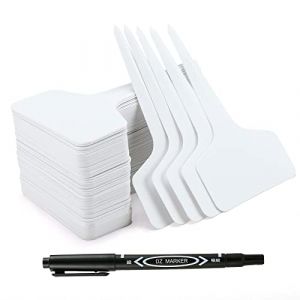 GWHOLE Etiquettes de Plantes T-Type 100 Pcs &Eacute;tiquettes pour Plantes en Plastique Etiquette Semis pour Fleur L&eacute;gumes Graine Jardin P&eacute;pini&egrave;re (FDSJGDIFOIH, neuf)