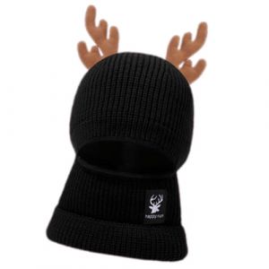 DINSOAVR Chapeau, bonnet tricoté tissé écharpe en tricot pour femme, chapeau hip-hop, cache-cou de Noël, casquettes tête de mort pour mettre en valeur la tendance (guangzhoujucikejiyouxiangongsi, neuf)