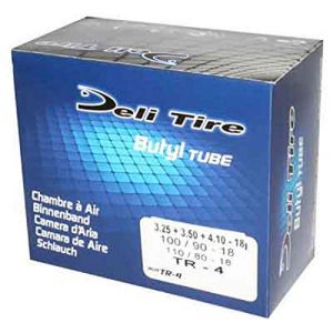 chambre a air 18'' 3.25 a 3.50-18 , 100-90-18 , 110-80-18 deli valve tr4 (ExtremeMotorsParts, neuf)