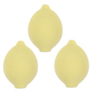VICASKY Lot De 3 &Eacute;ponges De Maquillage Fruits Citron Soft, Petit Format, Non Absorbantes, Outils Cosm&eacute;tiques Pour Fond De Teint Liquide Et Poudre, R&eacute;utilisables, Pour Femme, Usage Quotidien (Micanties, neuf)
