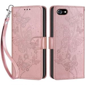 Coque pour iPhone SE 2020 / 2022, Coque iPhone 7 / iPhone 8, Etui Protection Housse Premium Cuir de Portefeuille en Fermeture Magn&eacute;tique Flip Case pour iPhone SE 2020 / SE 2022 / 7 / 8 Coque (Or rose) (DIKAS, neuf)