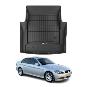 OMAC Tapis de Coffre Caoutchouc Compatible avec BMW Série 3 E90 Berline 2004-2011 Noir (omacfrance, neuf)