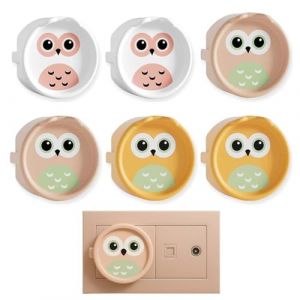 Cache-prises F en silicone, 6 Pièces Sécurité Enfant, Cache-prise, Protège-prise Bébé Qui S'adapte Avec, Protège-Prise Sécurité Enfant (PAN TIANFENG STORE, neuf)