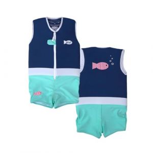 PLOUF Maillot de Bain Flottant pour Garçon et Fille : Fishy - Maillot bouée - Combinaison Flottante - Gilet Flottant Confortable pour la Sécurité et l'Apprentissage de la Natation (Taille 3 (15/17kg)) (Greystone SAS, neuf)
