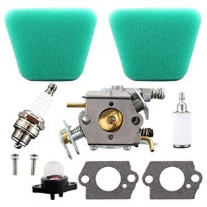 MCHNIC Carburateur avec joint d'&eacute;tanch&eacute;it&eacute;, filtre &agrave; air, filtre &agrave; essence bougie d'allumage pour Partner 350 351 352 370 371 390 391 401 420 422 McCulloch Mac Cat 335 435 436 440 441 Tron&ccedil;onneuse (Rumel, neuf)
