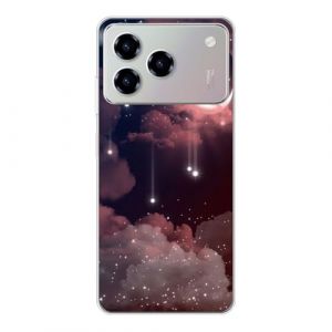KARTXITAI Coque Compatible avec ZTE Blade A76 4G,Housse &Eacute;tui de Protection en Ultra Transparente Silicone en Gel TPU Souple Case Cover Shock-Absorption-&eacute;toiles, Lune, Nuages, Ciel (KARTXITAI, neuf)