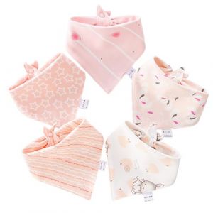 5 bavoirs bebe naissance，bavoir bebe，bavoir bandana，accessoires bebe naissance，bavoir personnalis&eacute; b&eacute;b&eacute; (Pleasant  Decoration Store, neuf)