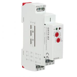 Jadeshay Relais Temporisé, GRT8-B2 Mini Retarder Mise Hors Tension Relais Temporisé à Contrôle à Fonction Unique Interrupteur Minuterie sur Rail Din (AC/DC12V-240V) (Omykou, neuf)
