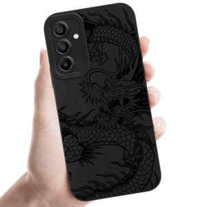 Coalbooliy Coques pour Samsung Galaxy S25 5G 6,2'', Étui Noir Souple TPU Silicone Aesthetic Modèle Dragon Dessin Durable Fine Housse de Antichoc Camera Protection Cover Cadeau Filles, 06 (BAROR TRADING, neuf)