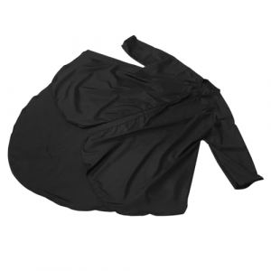 SAFIGLE Tissu De Coiffeur Blouse De Salon Coupure De Cheveux Cape De Coiffeur Imperméable Cape Client Imperméable Tablier Tablier Accessoires De Barbier Tabliers De Jardin Noir Pongé (Grand Di, neuf)