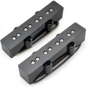 Musiclily Pro JB-70S Set Micros J Bass Manche Chevalet 8,3K/7,9K pour Basse électrique Jazz Bass, Noir (Musiclily Direct France, neuf)