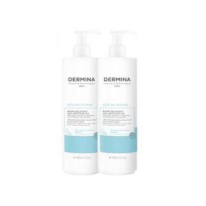 DERMINA Baume Relipidant Nature Anti Grattage Hydratant & Apaisant pour Imm&eacute;diat Peaux S&egrave;ches & Sensibles 24H Renforcer la Barri&egrave;re Cutan&eacute; sans Parfum 800 ml (2 * 400ml) 2 PCS (LABORATOIRE SAEVE, neuf)
