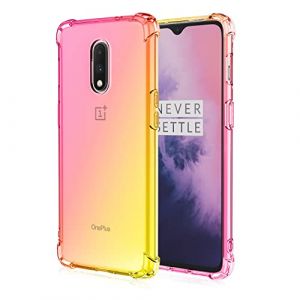 HUANGTAOLI Coque Compatible avec OnePlus 6T, Dégradé de Couleur Coque Silicone Mince en TPU Souple Antichoc Bumper Etui Housse pour OnePlus 6T (gogoindustry, neuf)