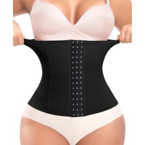 Femme Gaine Amincissante Ventre Plat Invisible Corset Minceur Ceinture Amincissante Waist Trainer Post Partum Serre Taille Body Sculptant Invisible Body Shaper (Noir,S) (YARRCO, neuf)