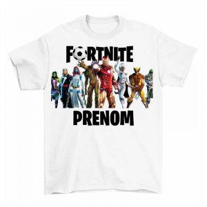 T-Shirt Personnalis&eacute; Marvel Fortnite Kids Texte Pr&eacute;nom T-Shirt Imprim&eacute; Tee Shirt Enfants (T-Personnaliz, neuf)
