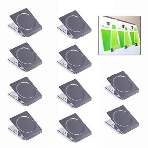 LHKJ 10 Pièces Pince Aimantée, Clips Pince en Aimant Métal Pinces Aimant Frigo Clips Magnétiques Pince Aimant Pinces à Dessin pour Tableau Blanc, Réfrigérateur, Bureau (Lapetite Moi, neuf)