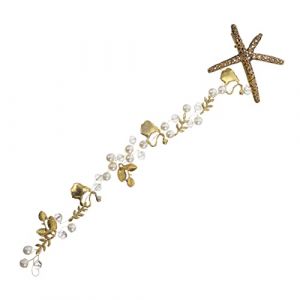 PACKOVE Cheveux Rétro Serre-tête Ornement De Coiffure De Mariage Bijou De Tête Élégant Ornement Cheveux or Ancien (Spring TU, neuf)