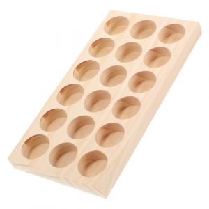 Healeved Boite de Rangement pour Huiles Essentielles Support Bois pour Flacons Huiles Essentielles Organisateur avec Emplacements pour Petits Flacons (Sonieg, neuf)