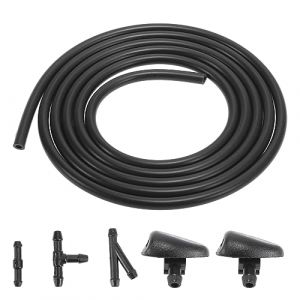 X AUTOHAUX Kits Buse de Lave-Glace pour Peugeot 206 407 Durite de Tuyau d'Essuie-Glace Connecteur 6438J2 6438E6 (Weisser Berg, neuf)