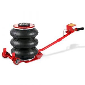 Jaxguom Cric pneumatique 3T, course de 40 cm en 5 secondes, triple sac &agrave; air robuste (150-400 mm) avec valve de s&eacute;curit&eacute;, v&eacute;rin d'air 3T pour SUV, camion et atelier (Yuet-Chi, neuf)