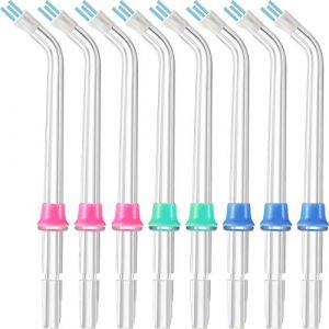 Jet de Remplacement Classique Jet Haute Pression Dent Compatible avec Flossers de l'Eau Waterpik pour WP-100 WP-250 WP-400 WP-660 Accessoires de Buse (8) (KeerGeroge, neuf)