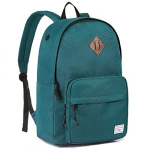 Kasgo Sac &agrave; Dos Homme Femme, Multi-poches L&eacute;ger Sac a Dos Coll&egrave;ge 15,6 Pouces PC Spacieux R&eacute;sistant &agrave; l'Eau Cartable Garcon Fille Ado avec Porte-cl&eacute;s pour &Eacute;cole Travail Voyage Vert (KASGOSHOP, neuf)