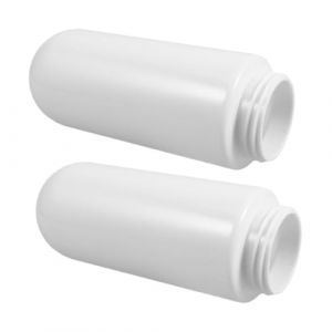 MUCKLILY 2pièces Abat-jour Lampadaire Extérieur Étanche Acrylique Globe Sphérique Moderne à Visser Protection Ampoule Pour Poteau Jardin Allée Patio Résistant Aux Intempéries Finition Éléga (Senike, neuf)