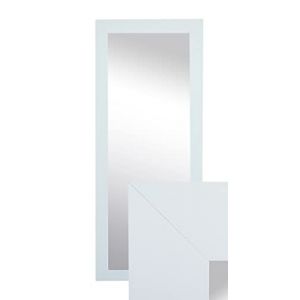 BD ART Miroir mural décoratif - Miroir de garde-robe - 120 x 50 cm - Blanc (BD ART, neuf)