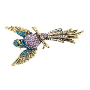 DEARMAMY Broche Aigle Glands Suspendus Glands De Vêtements Collier Kit Ruban Bijoux Épingles à Cheveux Accessoires Billard Porte-clés De Charme Broche De Vêtements Broche De Revers Diamant (Telinei, neuf)