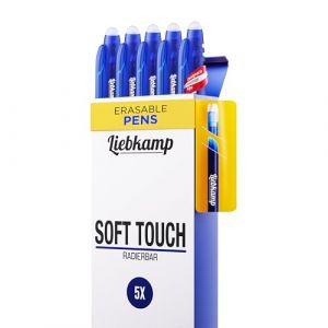 LIEBKAMP Soft Touch [Lot de 5] Stylo &agrave; bille effa&ccedil;able, stylo gel effa&ccedil;able, stylo gel effa&ccedil;able, stylo gel effa&ccedil;able (Iceberg GmbH, neuf)