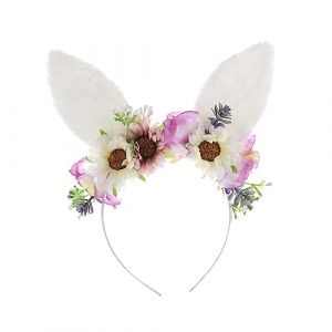 MERRYHAPY Serrage-t&ecirc;te Oreilles De Chat Coiffe De P&acirc;ques Serrage-t&ecirc;te De P&acirc;ques Serrage-t&ecirc;te Floral Bandeau Pour Filles Fournitures De F&ecirc;te De P&acirc;ques (Tanomi, neuf)