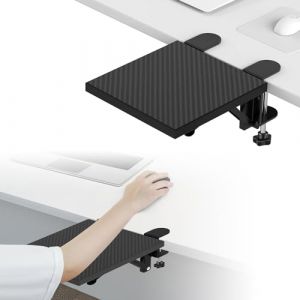 Repose-Bras pour Bureau, Support de Repose-Poignet Pliable à 90°, Plateau D'Extension de Bureau D'Ordinateur Ergonomique, Support de Repose-Coude Robuste pour Table, Chaise, Bureau, Maison (20x24cm) (Auppicio, neuf)