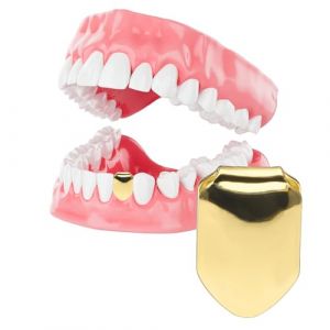 GETBSTOOP Dents Hip Hop Bretelles plaquées unies Capuchon de dents simple pour dents Hip Hop Dents Grillz Bling Slugs Décoration pour dents Bouche Fournitures de fête Grills dentaires (zhenxinxx, neuf)