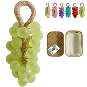 Savon cristal artisanal personnalis&eacute; original en forme de raisin, savon nettoyant doux, savon d&eacute;coratif aux huiles essentielles hydratantes for lavabo(Light green(Yulong Tea)) (YTDZSWZX, neuf)