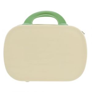 Mipcase Trousse de Maquillage Rigide 355 CM Bicolore Jaune et Vert Valise Portable L&eacute;g&egrave;re pour Voyage Grosse Bo&icirc;te de Rangement Cosm&eacute;tique Multifonction Organisateur Maquillage (andy wang, neuf)