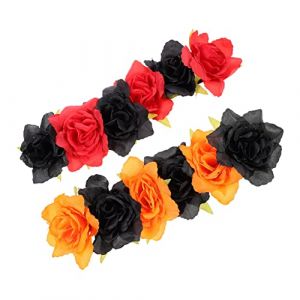 FRCOLOR 2 Pi&egrave;ces Coiffe guirlande de f&ecirc;te Diad&egrave;mes cerceaux de cheveux cotillons couronne fleur halloween couronne de fleur halloween accessoires cheveux accessoire cheveux coiffe (Laners, neuf)