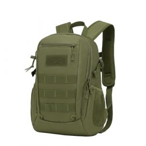 ZHIERNA Sac à dos pour vélo tactique, randonnée, marche, escalade, alpinisme, cyclisme, sac d'école, sac à dos d'école, sac pour ordinateur portable pour les sports de plein air, vert (XRD-EU, neuf)