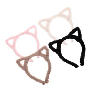 SHERCHPRY 4 Pièces -tête Oreilles De Chat Creuses Chat Cosplay Oreilles Déguisement Oreilles De Loup Accessoires De Poils De Chat Oreilles De Tigre Femme Oreilles De Léopard Peluche (Dnna Huang, neuf)