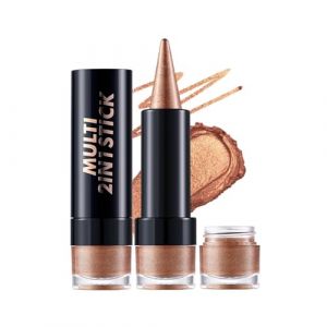 2 en 1 fard &agrave; paupi&egrave;res nacr&eacute; et eyeliners b&acirc;ton double t&ecirc;te estompable stylo pour maquillage des yeux &agrave; la mode stylo nacr&eacute; (qoeifj, neuf)