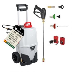 Pulv&eacute;risateur &Eacute;lectrique Sp&eacute;cial Toiture, D&eacute;moussage, Nettoyage et Applications en Hauteur. Projette 10m. Pulv&eacute;risateur Professionnel 35L, 7 Bar, Autonomie 6h, Tuyau 6m. Compatible Lance T&eacute;lescopique (Mr. Gardering, neuf)