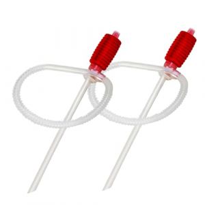 Huile De Pompe De Transfert De Carburant 2 Pcs, Pompe à Carburant Manuelle Universelle, Pompe a Petrole, Tube De Pompe à Huile Manuelle pour Eau, Essence pour Tondeuse à Gazon et Aquarium (Fukuhaza, neuf)